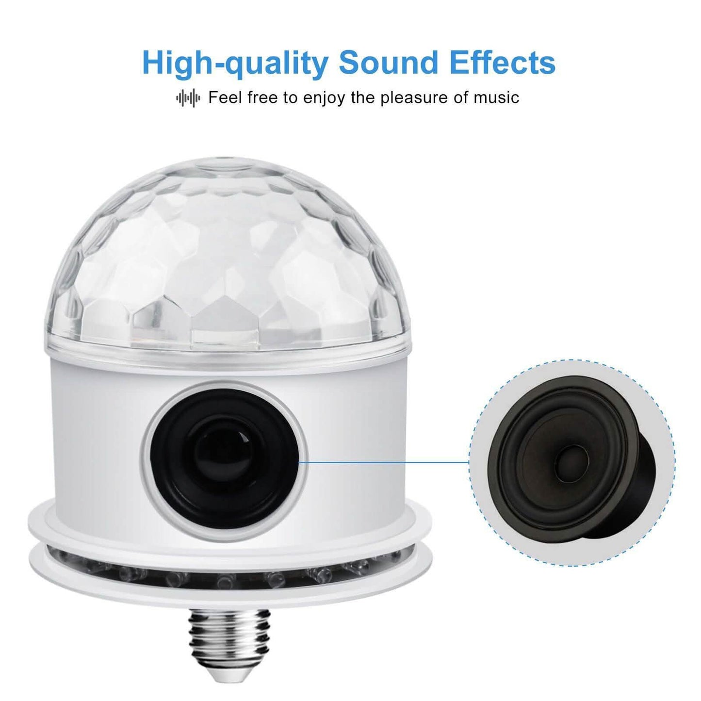 Bluetooth RGB Disco Party Light LED Stage Ball Light KTV Strobe DJ Activated Lamp DailySale
