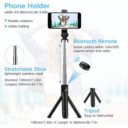 Bluetooth Selfie Stick Tripod DailySale