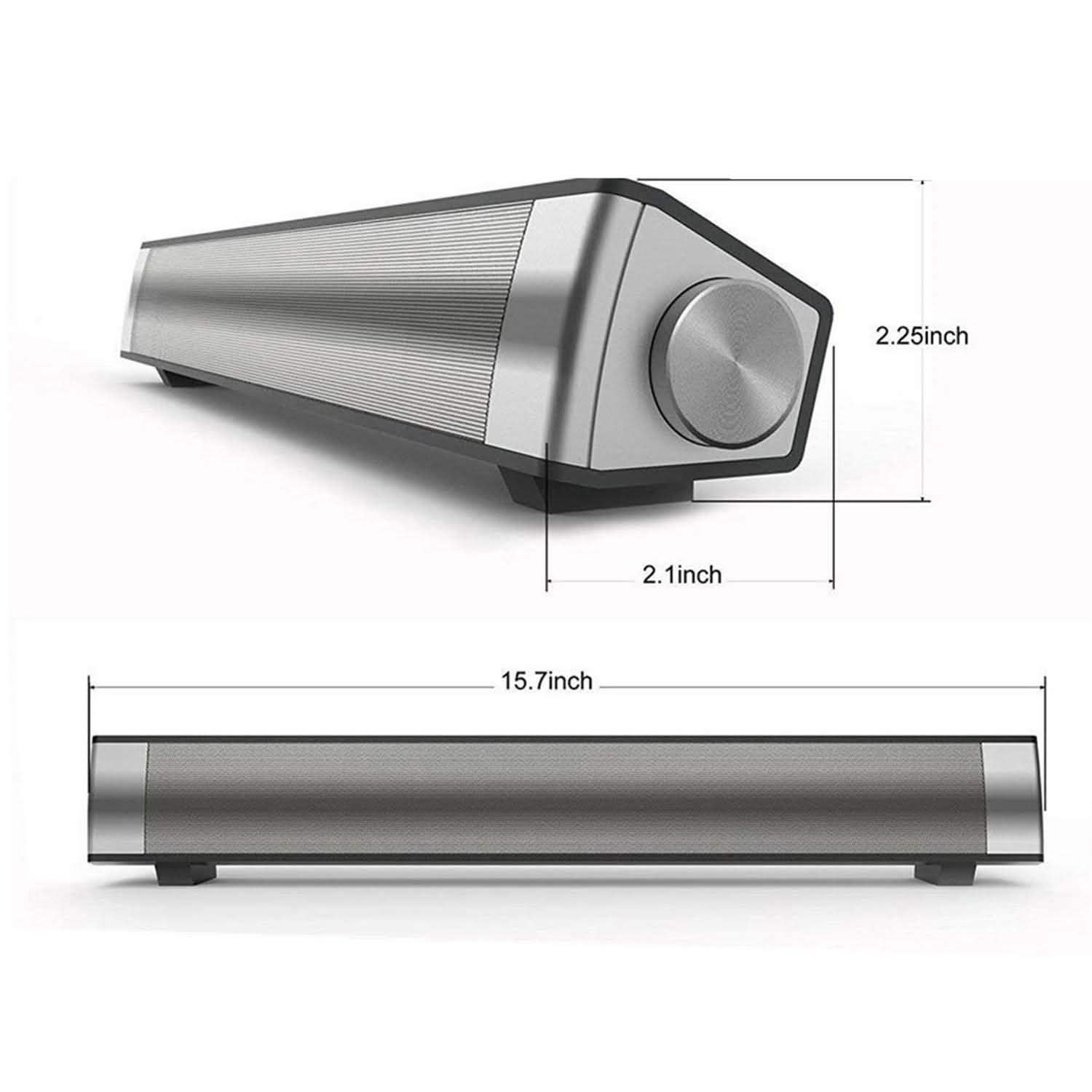 Bluetooth Sound Bar Wired and Wireless Mini Home Theater Audio DailySale