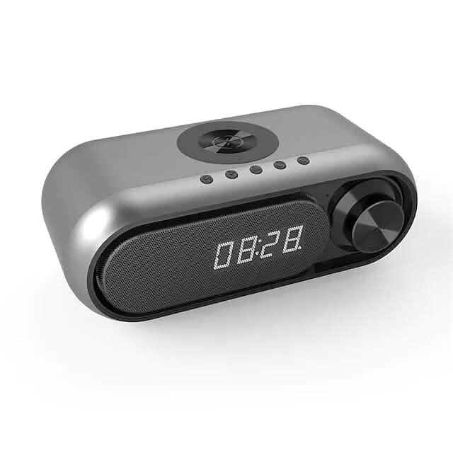 Bluetooth Speaker Wireless Charger with Alarm Clock DailySale