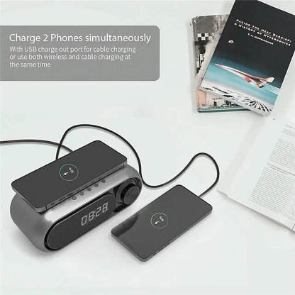 Bluetooth Speaker Wireless Charger with Alarm Clock DailySale
