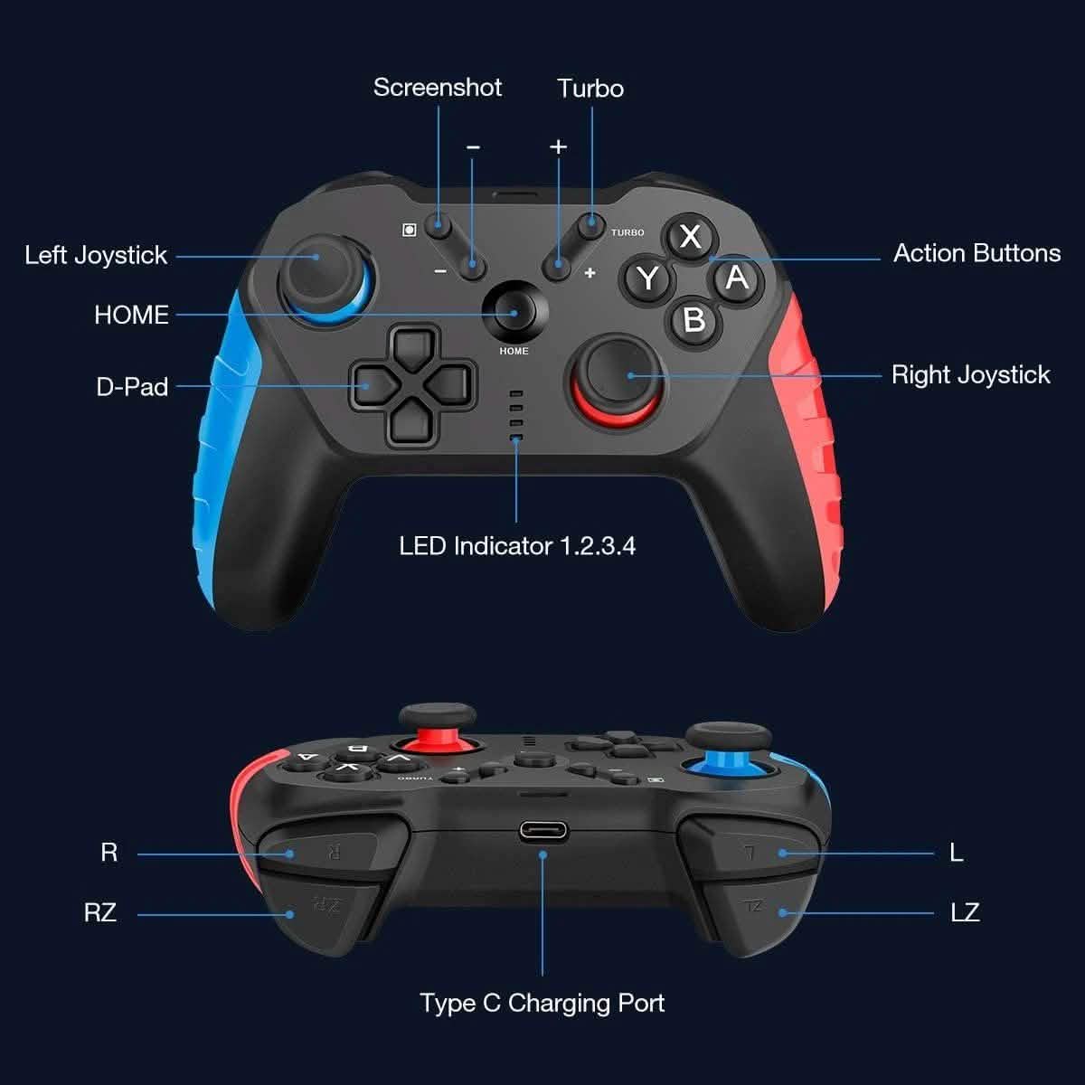 Bluetooth Switch Pro Controller for Nintendo DailySale