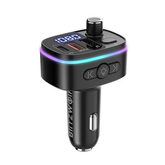Bluetooth V5.0 FM Transmitter USB Car Charger DailySale