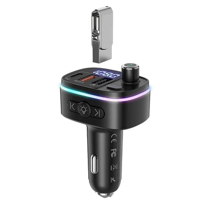 Bluetooth V5.0 FM Transmitter USB Car Charger DailySale