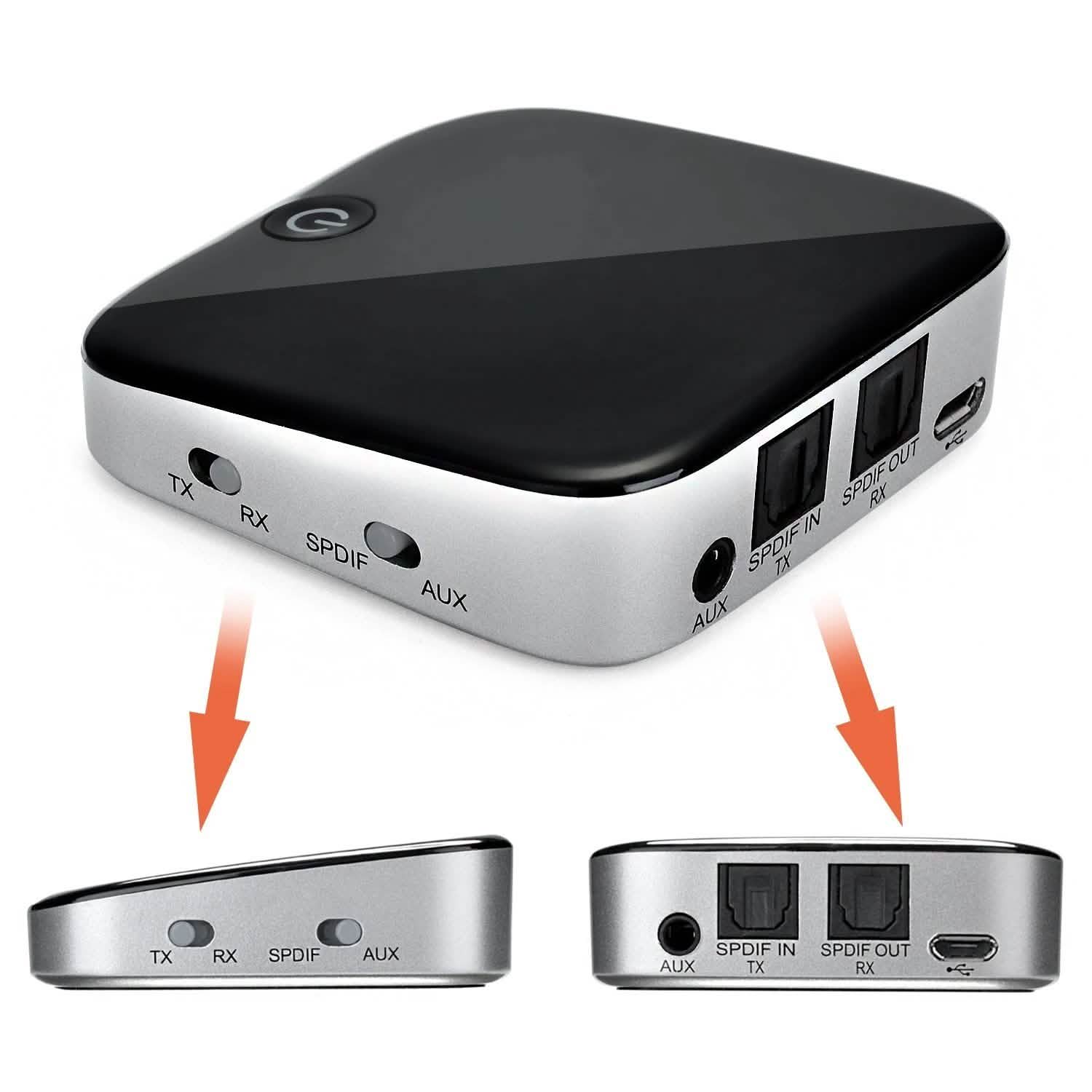 Bluetooth Wireless Audio Transmitter Receiver Adapter Optical Toslink DailySale