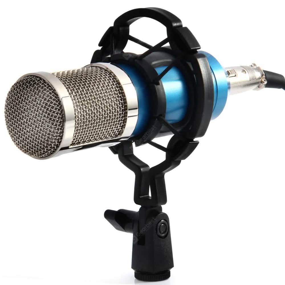 BM-800 Condenser Sound Recording Microphone with Shock Mount for Radio Braodcasting DailySale