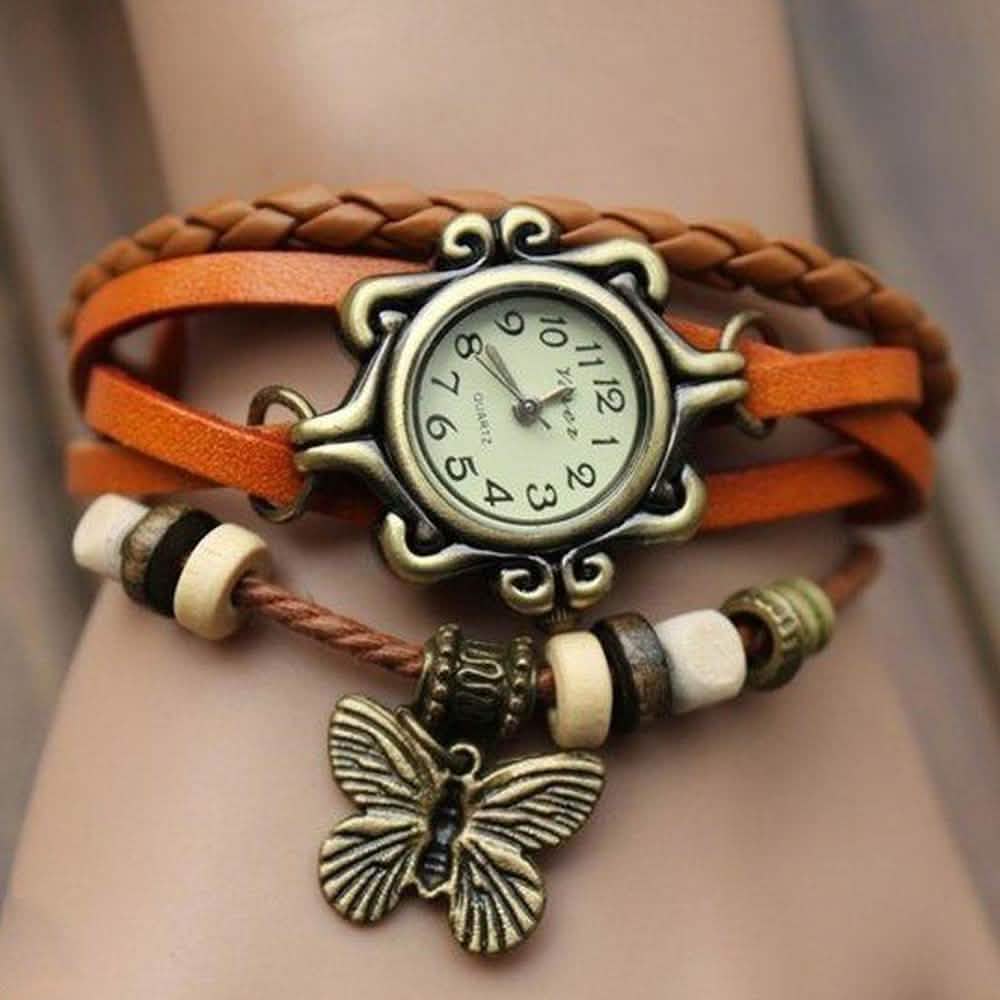 Boho Chic Vintage Inspired Handmade Butterfly Watch DailySale