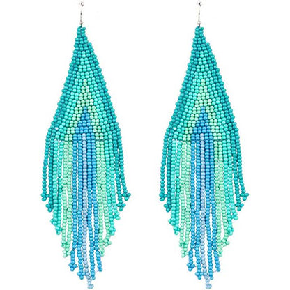 Boho Long Beaded Drop Earrings DailySale