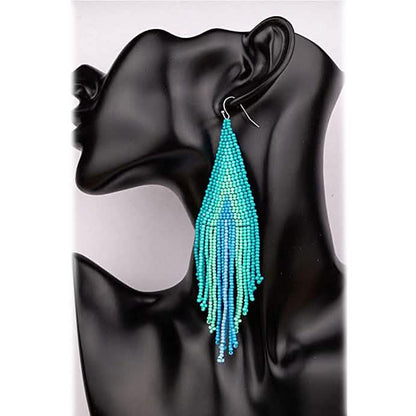 Boho Long Beaded Drop Earrings DailySale