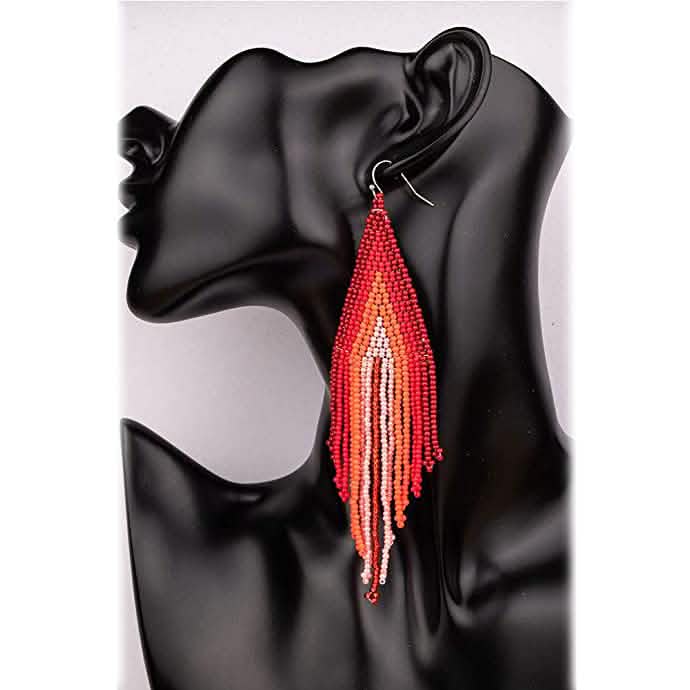 Boho Long Beaded Drop Earrings DailySale