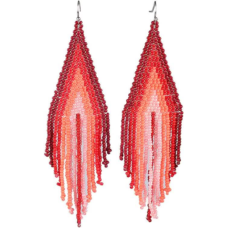 Boho Long Beaded Drop Earrings DailySale