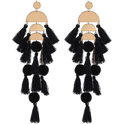 Boho Long Tassel Fringe Earrings DailySale