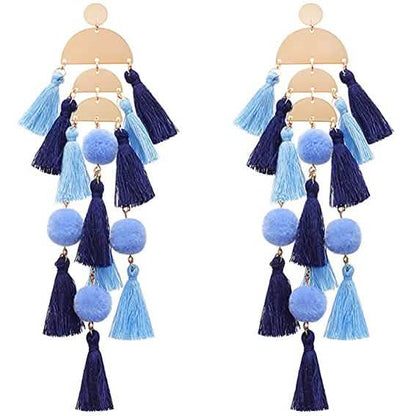 Boho Long Tassel Fringe Earrings DailySale