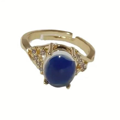 Boho Style Color Changing Mood Stone Cuff Rings DailySale