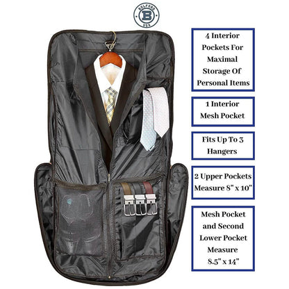 Bolford Travel Garment Bag For Business Trips And Travel With Padded Computer Pocket DailySale