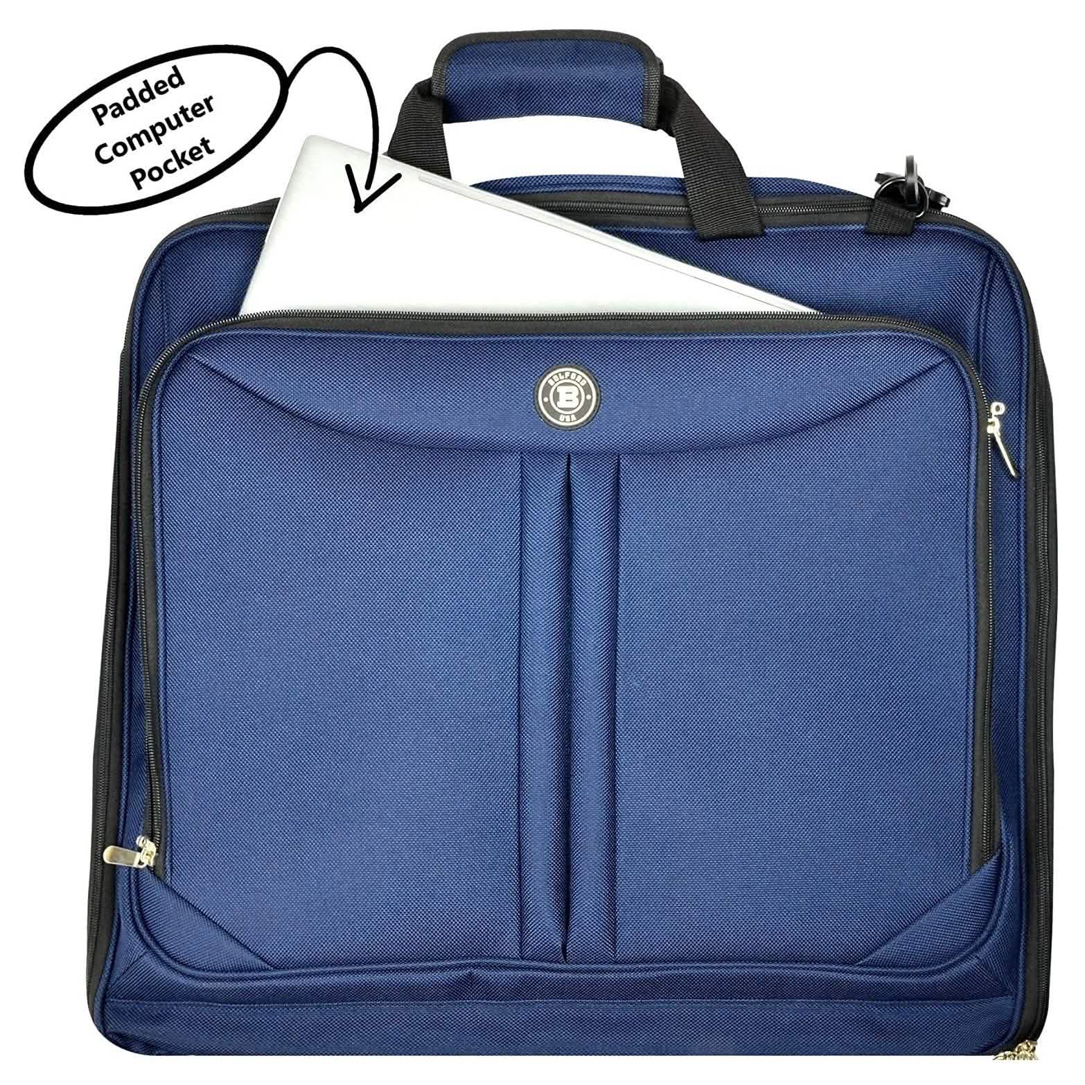 Bolford Travel Garment Bag For Business Trips And Travel With Padded Computer Pocket DailySale