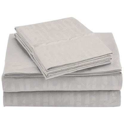4-Piece Set: Super-Soft 1600 Series Bamboo Embossed Bed Sheet DailySale
