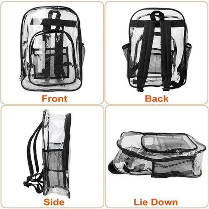 Book Bag Waterproof PVC Clear Backpack 5.3Gal with Reinforced Strap DailySale