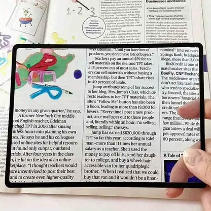 Book Page Magnification 180X120mm PVC Magnifier DailySale