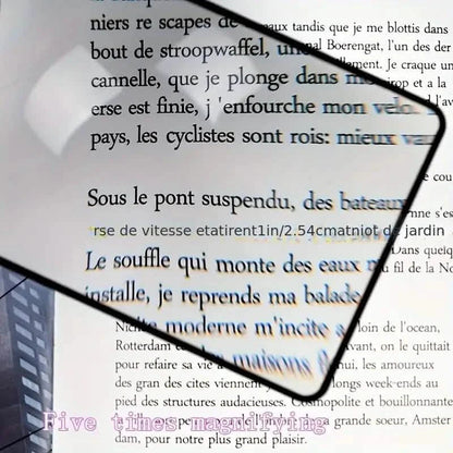 Book Page Magnification 180X120mm - Ultra Thin Convenient PVC Magnifier DailySale