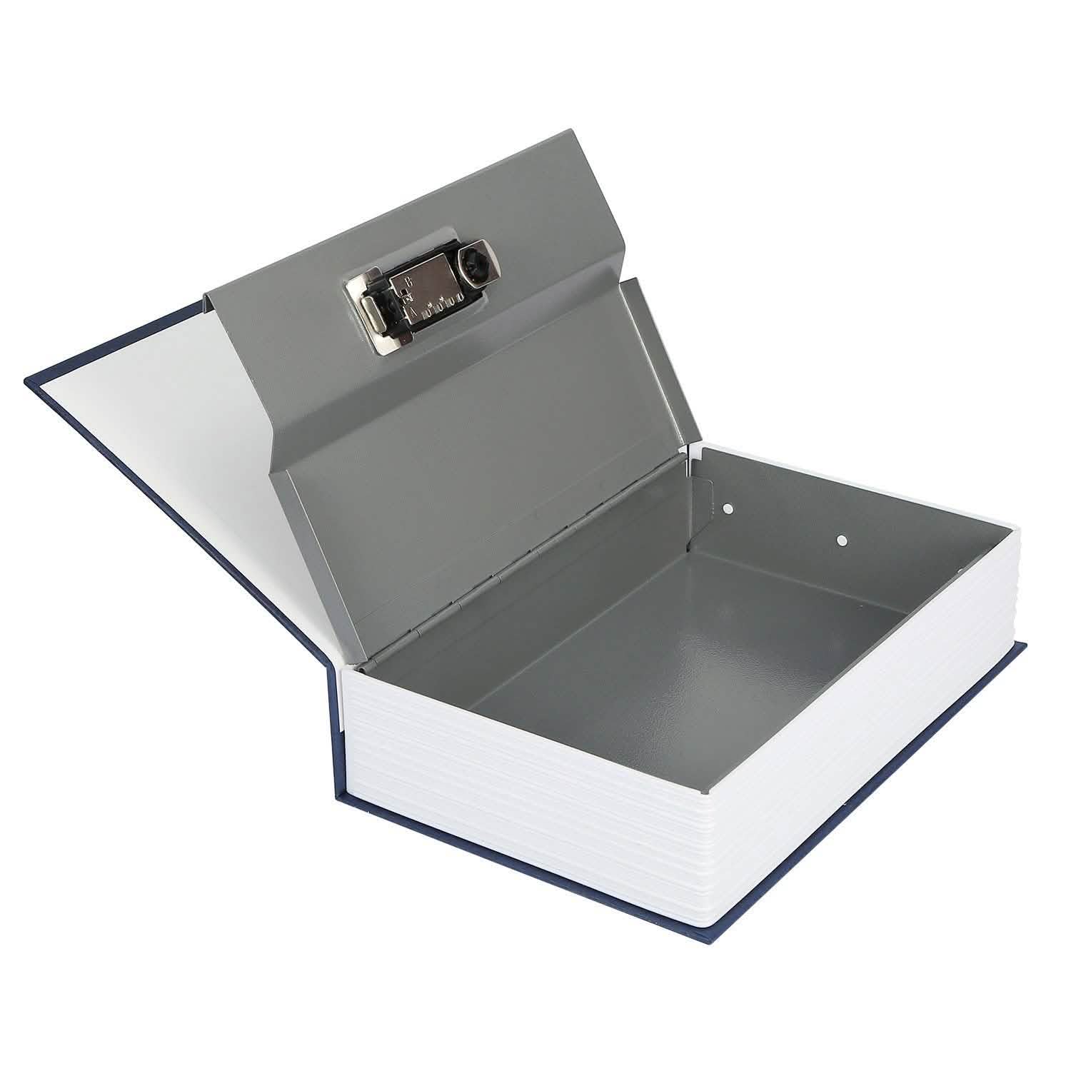 Book Safe with 3-Digit Combination Lock Storage Box DailySale