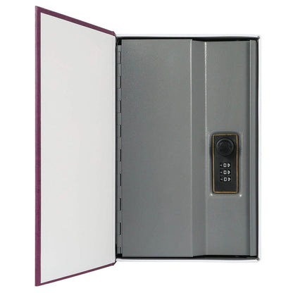 Book Safe with 3-Digit Combination Lock Storage Box DailySale