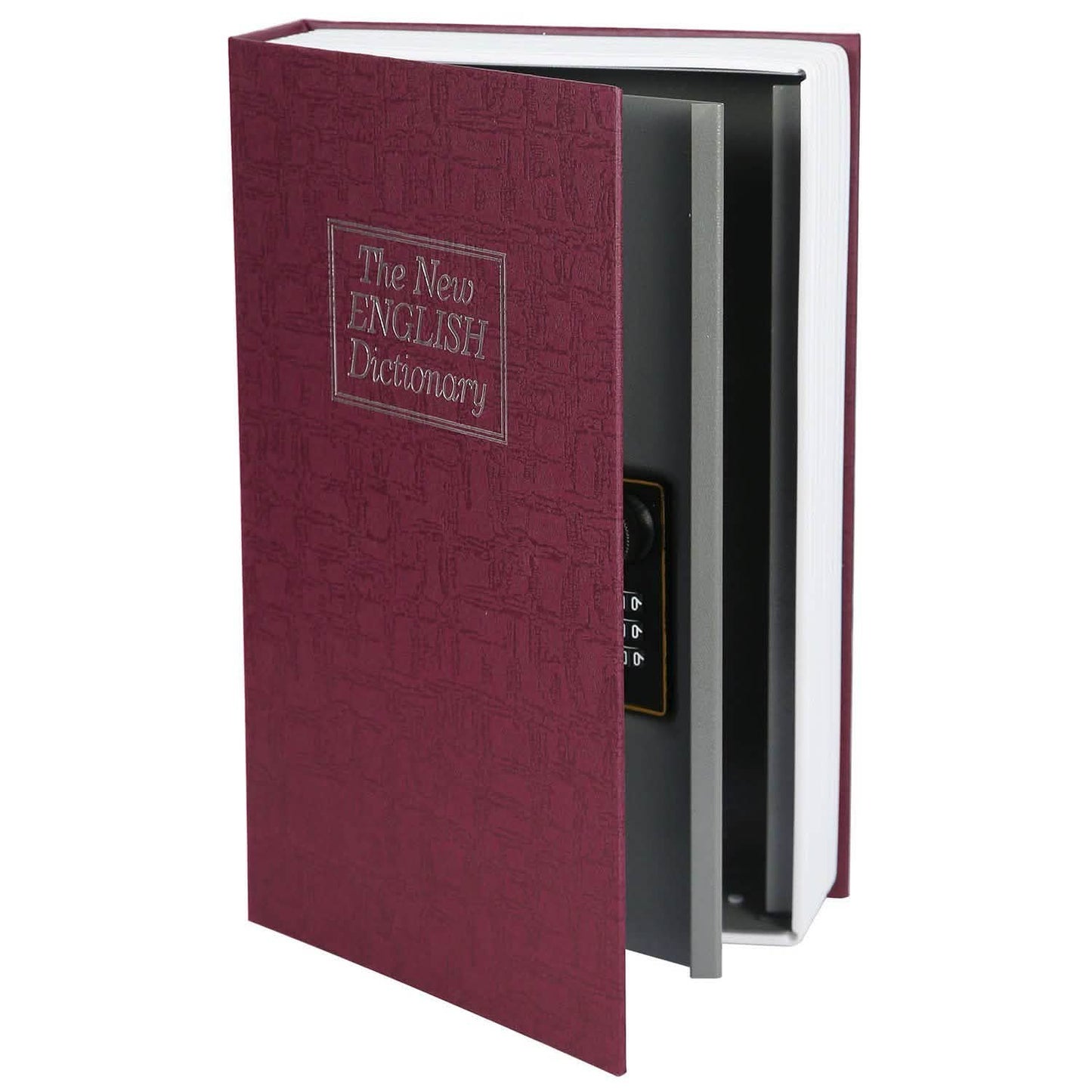 Book Safe with 3-Digit Combination Lock Storage Box DailySale