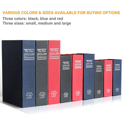 Book Safe with 3-Digit Combination Lock Storage Box DailySale
