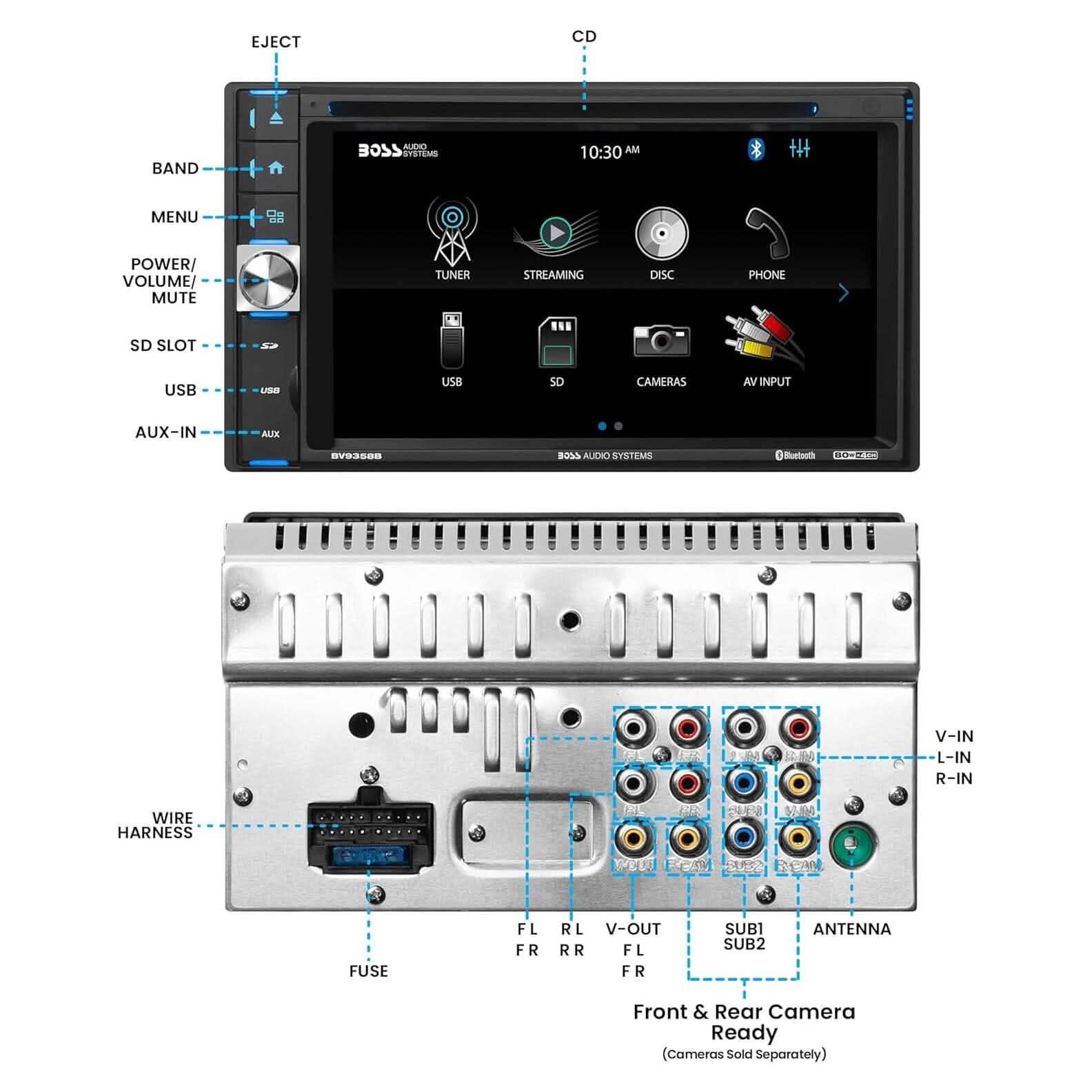 BOSS Audio Systems BV9358B Car Audio Stereo System  (Refurbished) DailySale