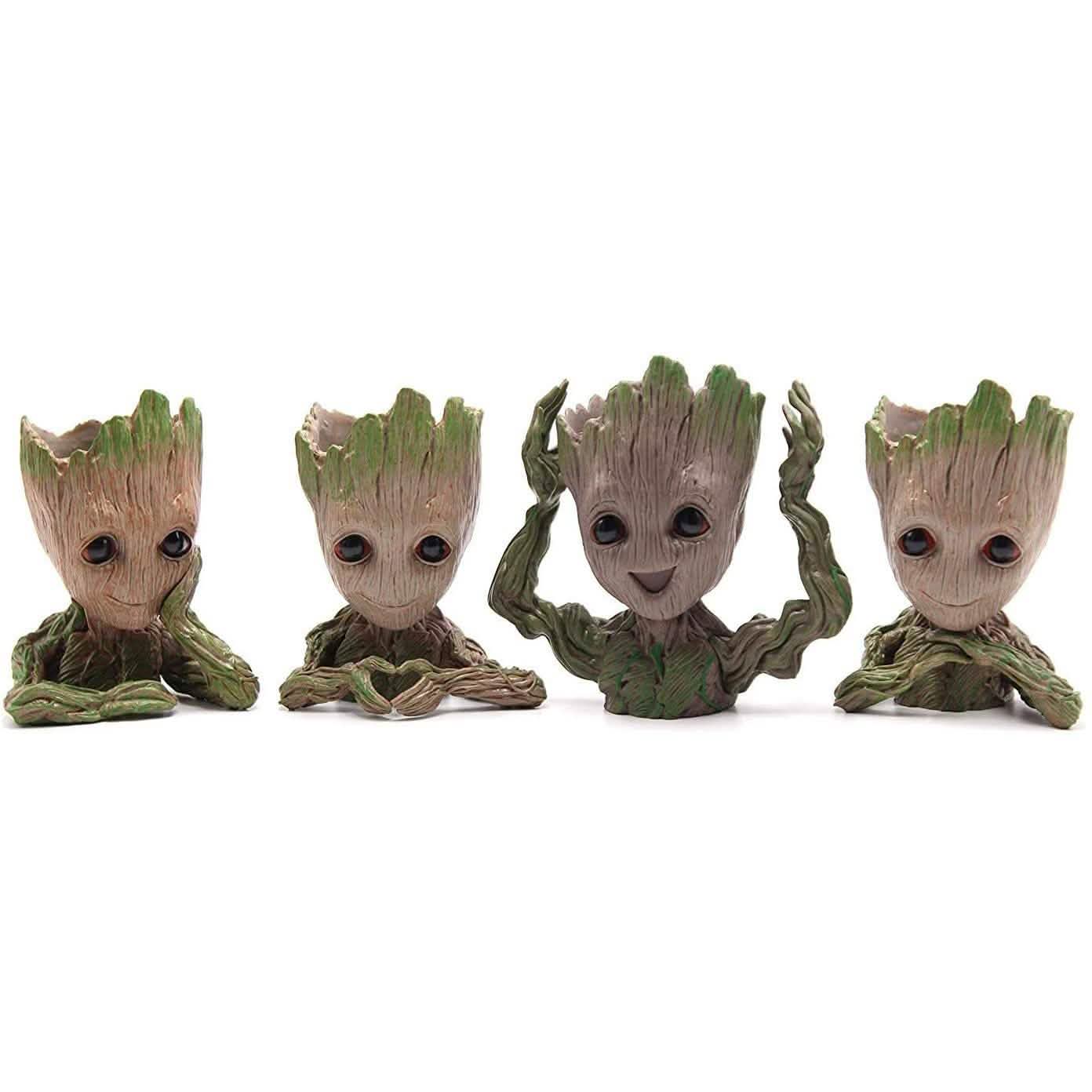 Boxod Treeman Baby Groot Succulent Flower Pot with Hole Pen Holder DailySale
