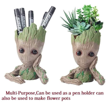 Boxod Treeman Baby Groot Succulent Flower Pot with Hole Pen Holder DailySale