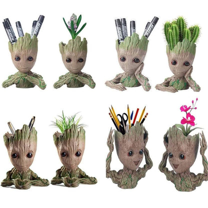 Boxod Treeman Baby Groot Succulent Flower Pot with Hole Pen Holder DailySale