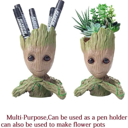 Boxod Treeman Baby Groot Succulent Flower Pot with Hole Pen Holder DailySale