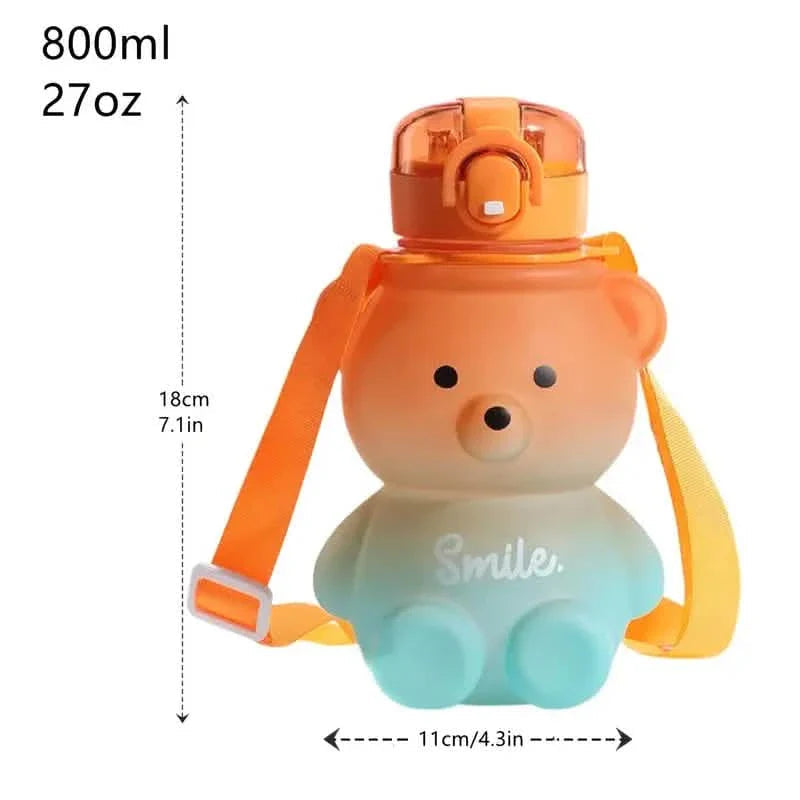 BPA-free Kawaii Bear Straw Water Bottle DailySale