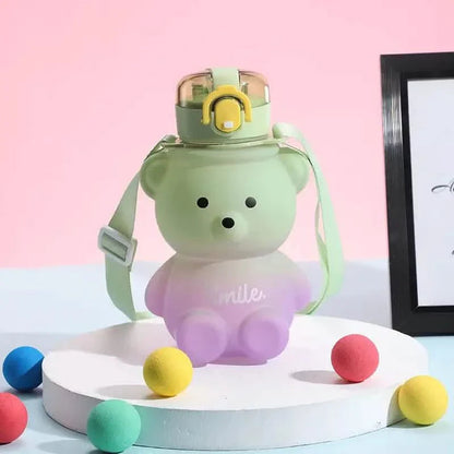 BPA-free Kawaii Bear Straw Water Bottle DailySale