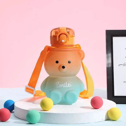 BPA-free Kawaii Bear Straw Water Bottle DailySale