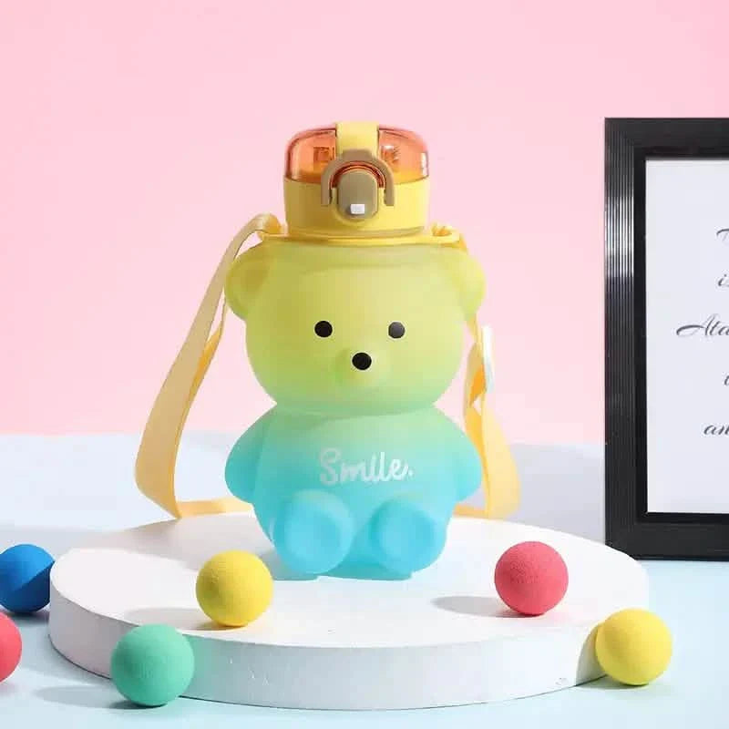 BPA-free Kawaii Bear Straw Water Bottle DailySale