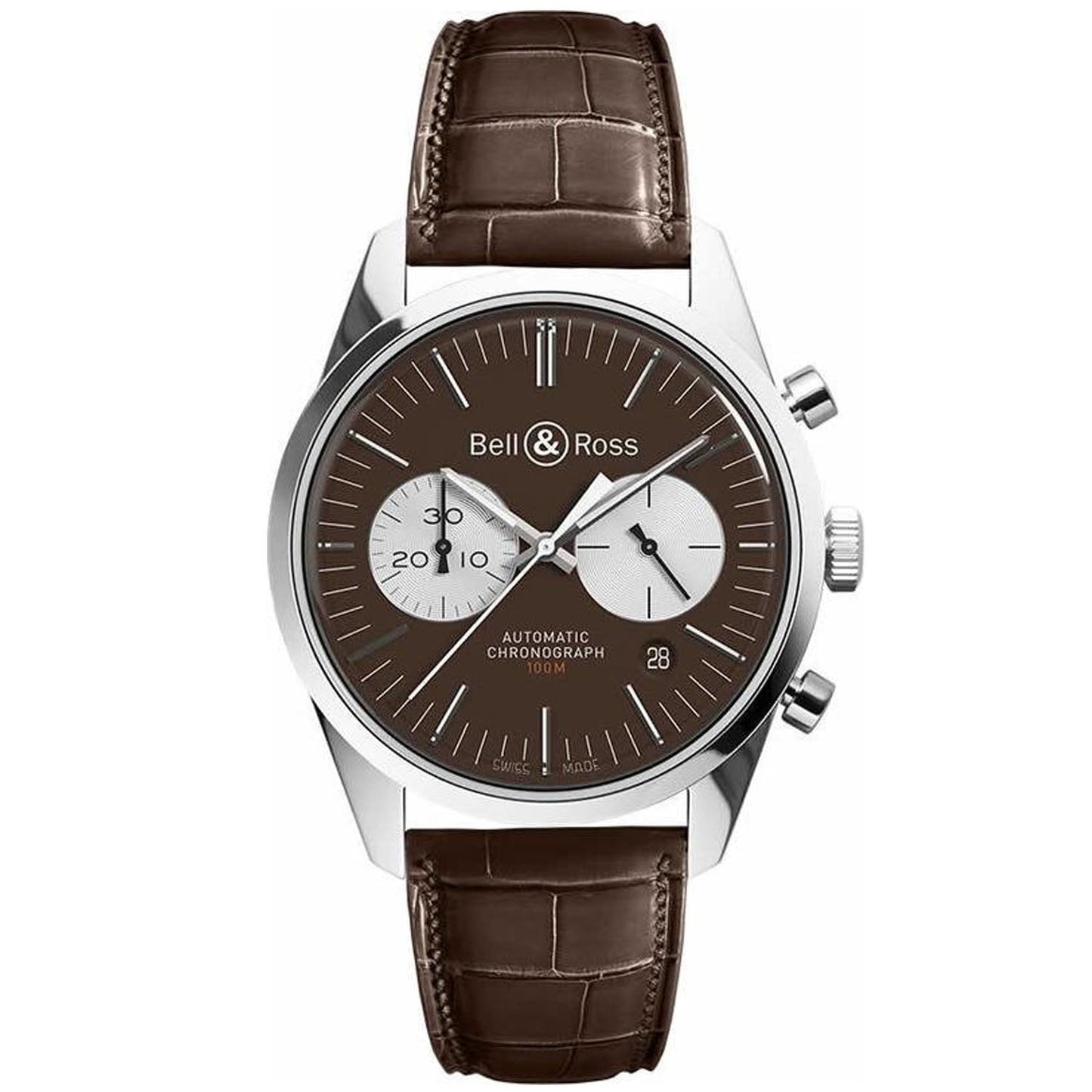 Bell & Ross Men's Officer Brown Bids.com