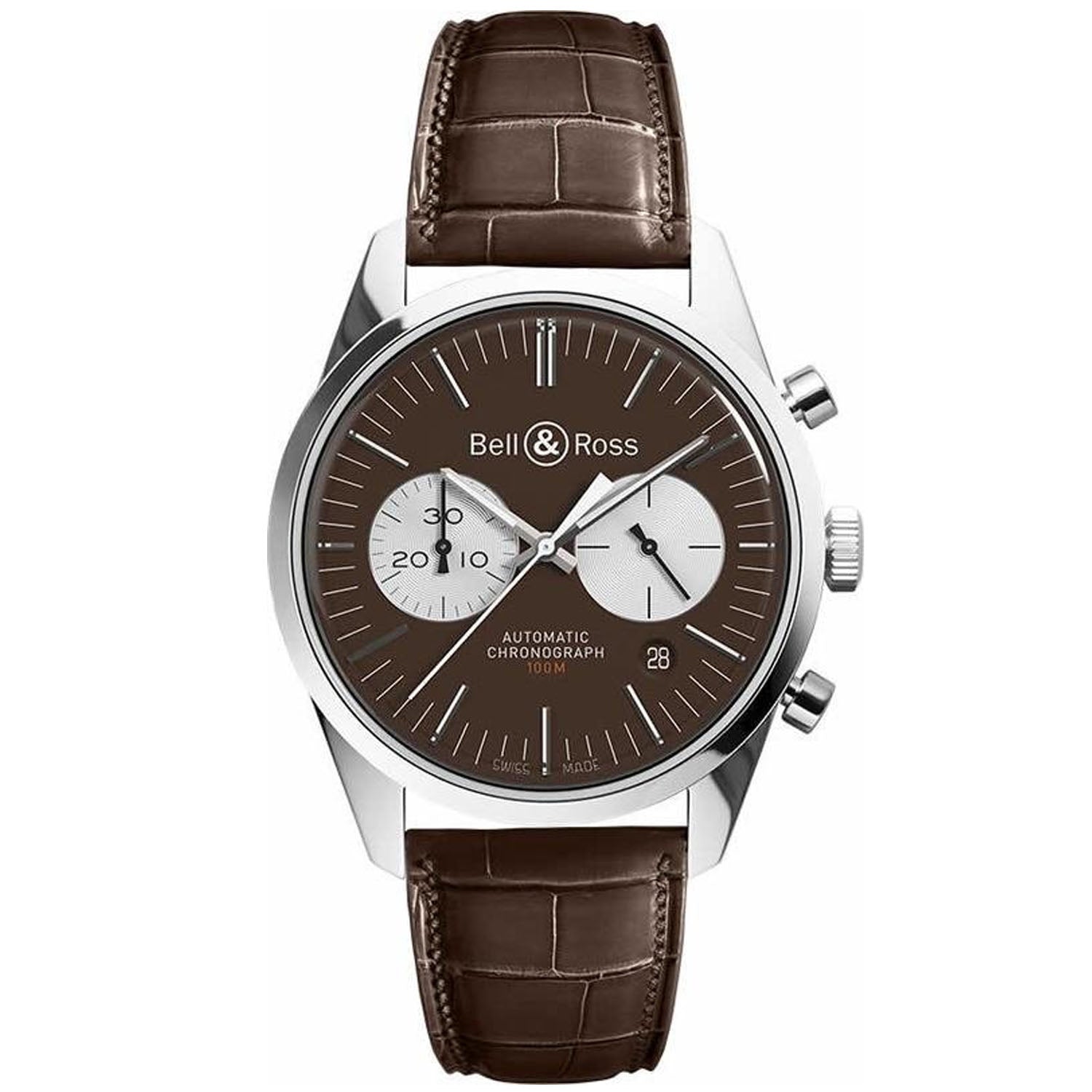 Bell & Ross Men's Officer Brown Bids.com
