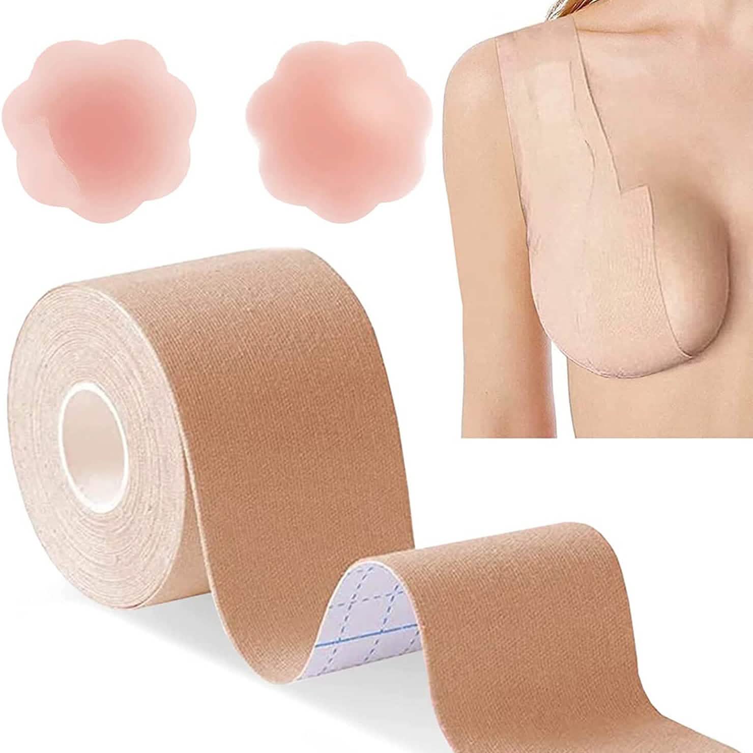Breast Lift Tape for A-E Cup Large Breast, Breathable Push Up Tape DailySale