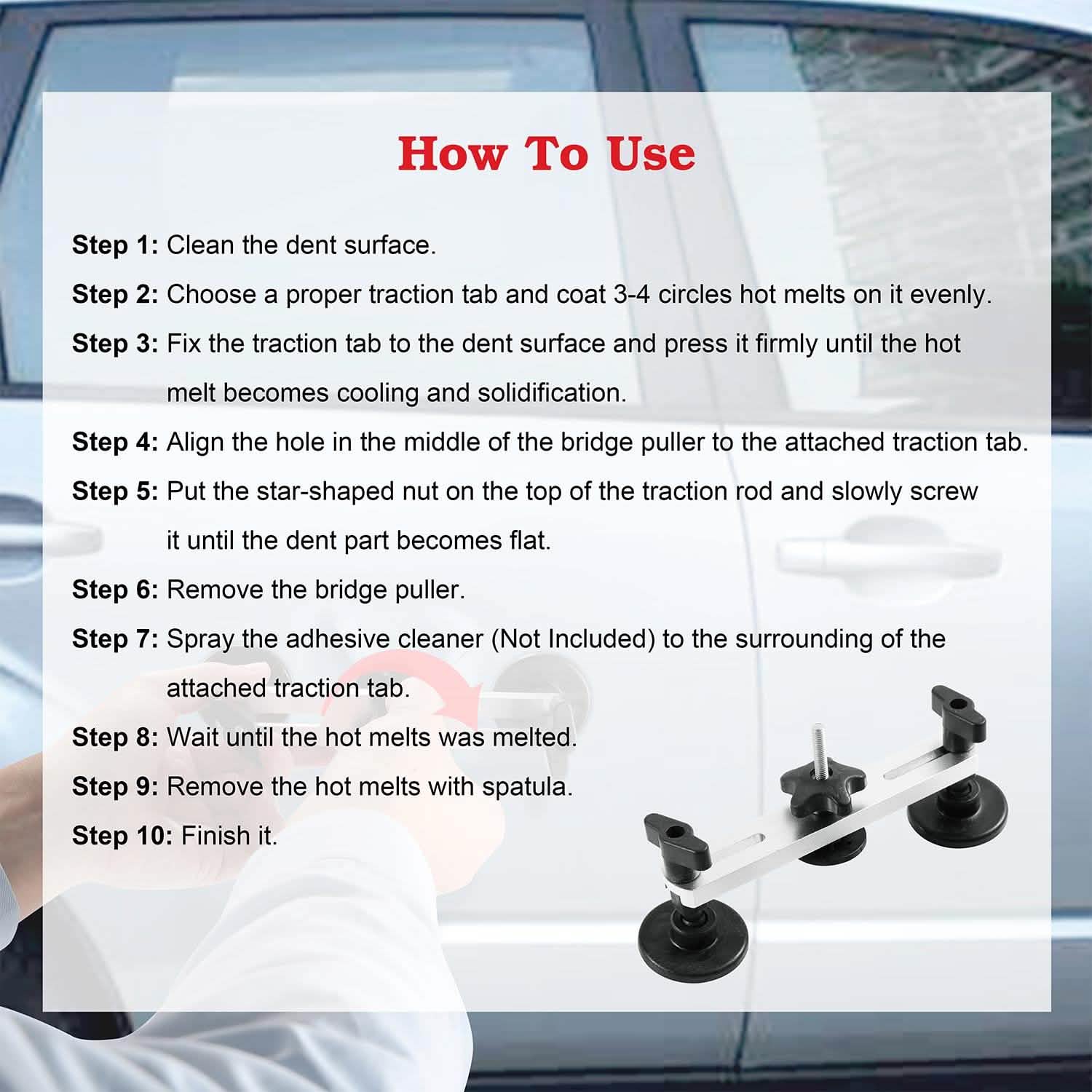 Bridge Puller Body Dent Removal Kits for Car DailySale
