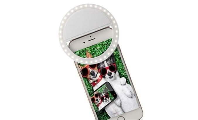 Bright Ring Rechargeable LED Selfie Light for All Phone Models DailySale