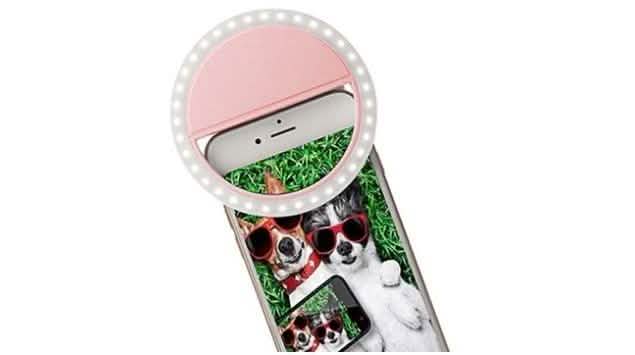 Bright Ring Rechargeable LED Selfie Light for All Phone Models DailySale