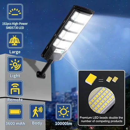 Bright Solar Street Light with Wide Angle Motion Sensor and Remote Control DailySale
