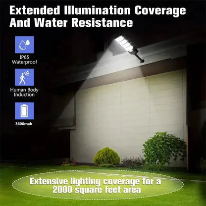 Bright Solar Street Light with Wide Angle Motion Sensor and Remote Control DailySale