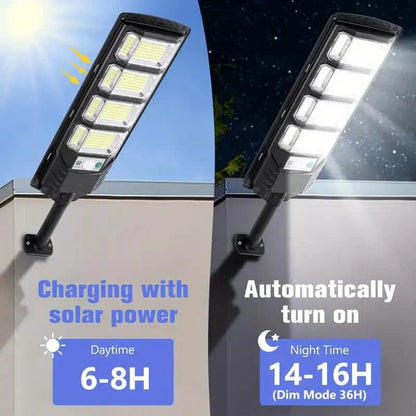 Bright Solar Street Light with Wide Angle Motion Sensor and Remote Control DailySale