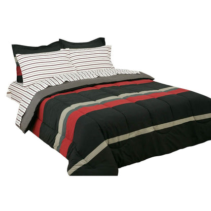 Brooklyn Flat Rugby Stripe Bed-in-a-Bag Set DailySale