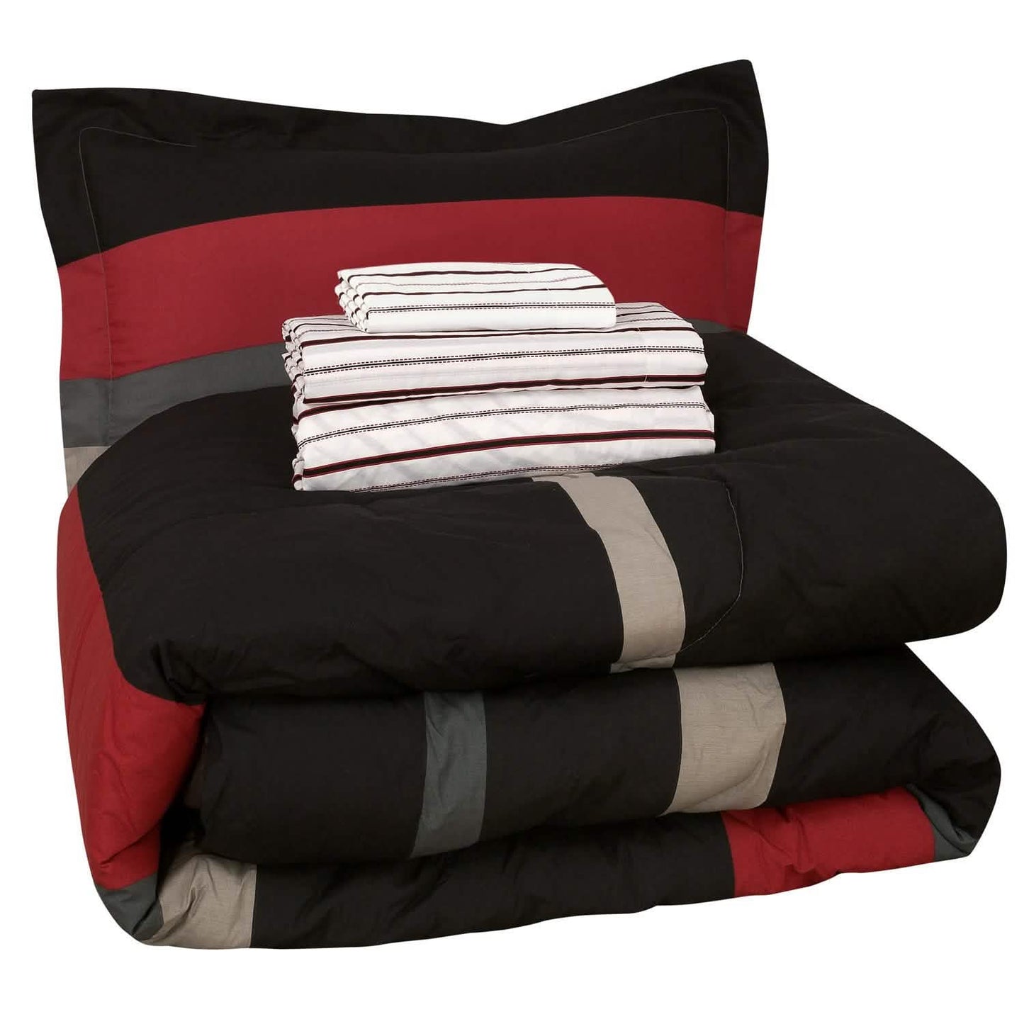 Brooklyn Flat Rugby Stripe Bed-in-a-Bag Set DailySale