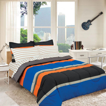 Brooklyn Flat Rugby Stripe Bed-in-a-Bag Set DailySale