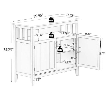 Buffet Cabinet Kitchen Storage Sideboard DailySale